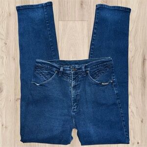 Vintage Roughrider By Circle T Jeans Women’s 30x33 Blue Bareback Rodeo Western